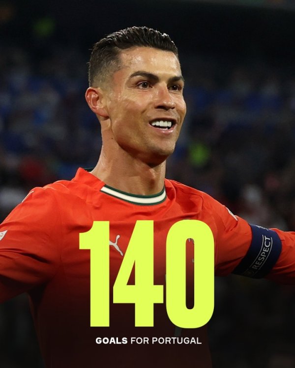 Đội tuyển quốc gia của Ronaldo có 140 bàn thắng được phân phối: ghi bàn trước 48 đội! Luxembourg ghi được 11 bàn thắng
