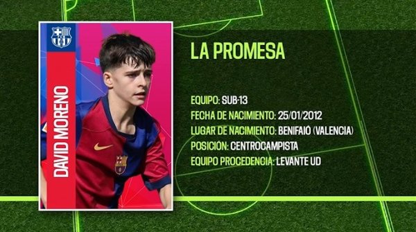 Một ngôi sao tiềm năng khác! Bài báo nào cũng nói về tiền vệ U14 Barcelona David Moreno: Kỹ năng chân trái của anh ấy rất tốt