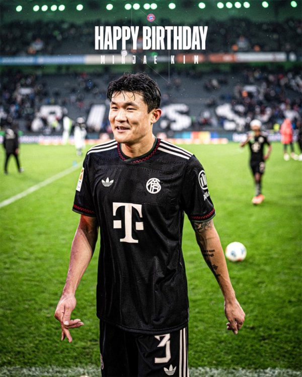Bayern chính thức chúc mừng sinh nhật thứ 29 của Kim Min-jae. Anh đã chơi 90 trận và giành được 2 chức vô địch kể từ khi gia nhập.